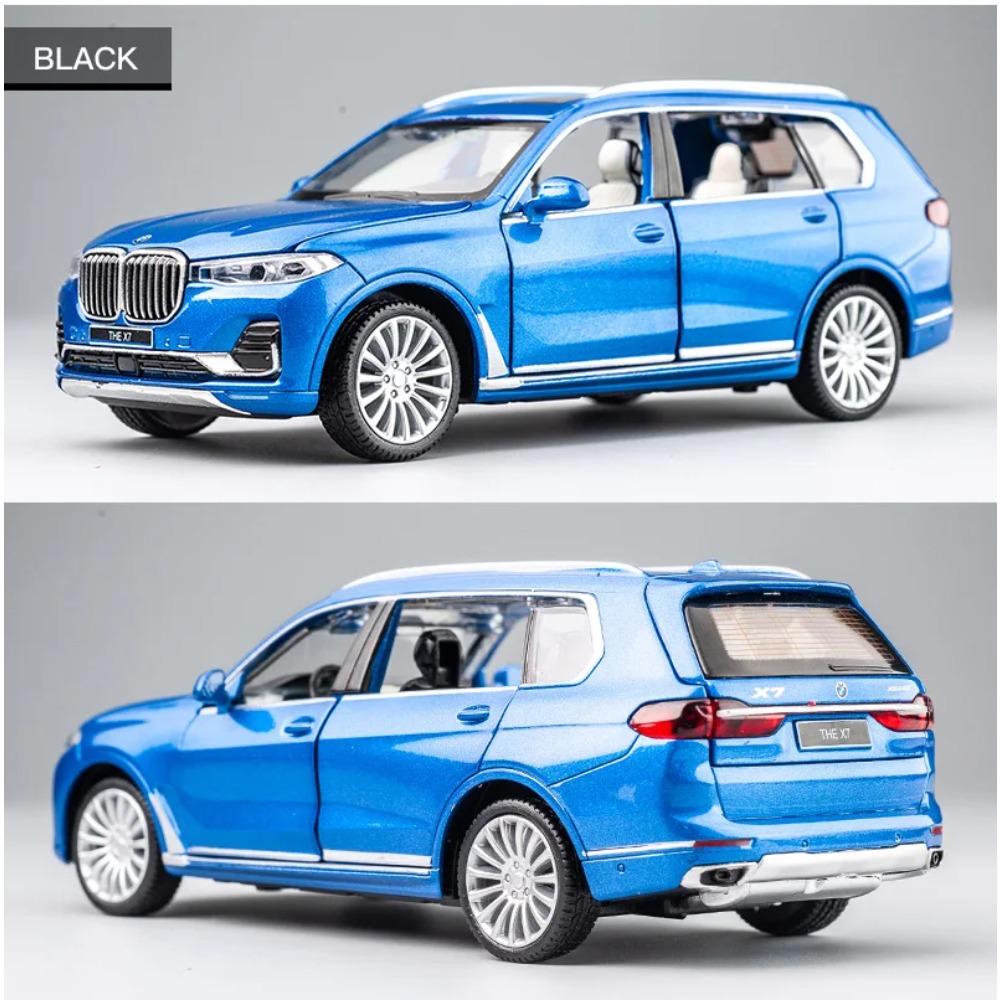 1/32 BMW X7 SUV Alloy Toy Car Model Wheel Steering Sound and Light Children's Toy Collectibles Birthday Gift