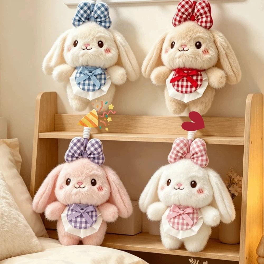Soft Plush Rabbit Keychain Stuffed Plush Rabbit Keyring Bag Pendant Plush Bunny Keychain Gift