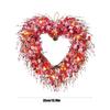 Flexible Size Artificial Tulips Flower Wreath Ornament for Home Entrance Shop Display Durable Plastic Rattan Construction Waterproof Treatments