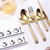2 Pieces Rust-proof Spoon Rest 304 Stainless Steel Spoon Rack Simple Fork Stand  Restaurant