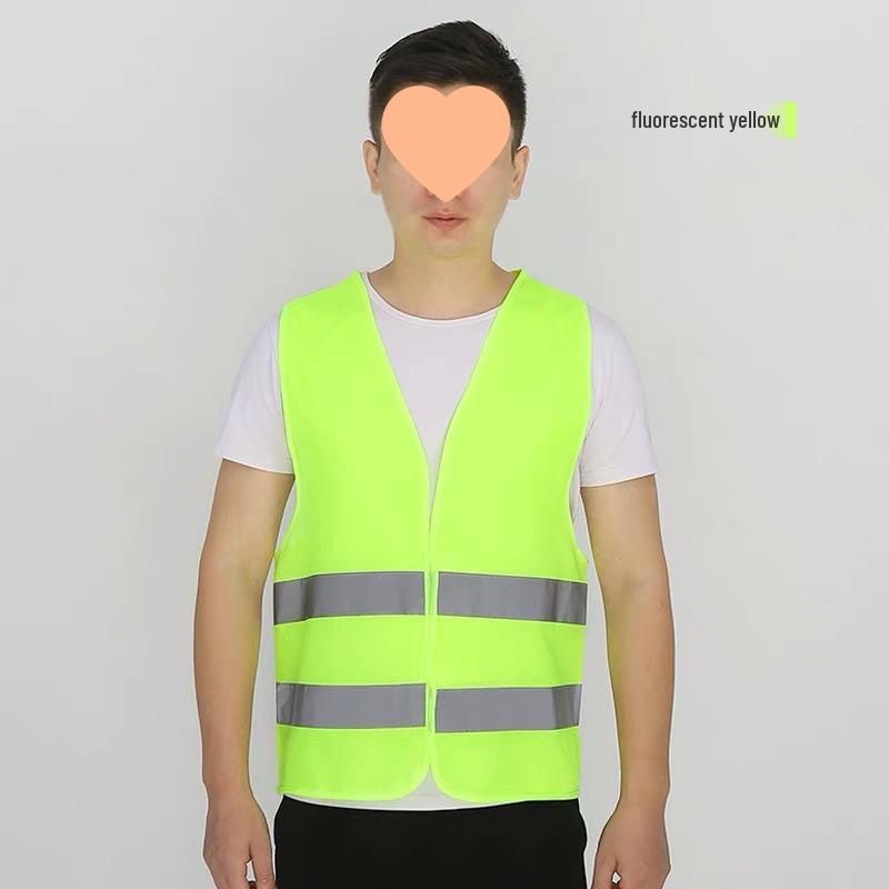 Reflective Multi-Pocket Safety Vest for Construction, Cycling, and Sanitation Workers