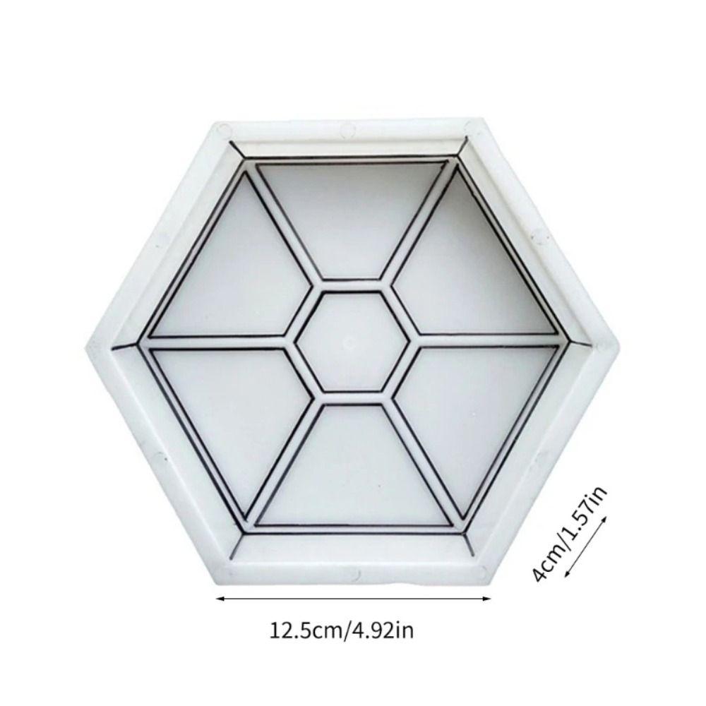1Pcs Hexagonal Paving Brick Mould Plastic Walkway Brick Mold For Lawn Patio Yard Garden