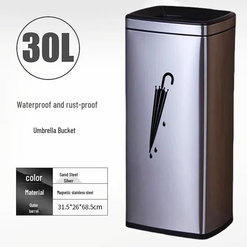 Stainless Steel Foot-Operated Bathroom Trash Can