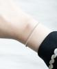 Alleun Silver 925 Ball Chain Long Bold Bracelet (Type B)