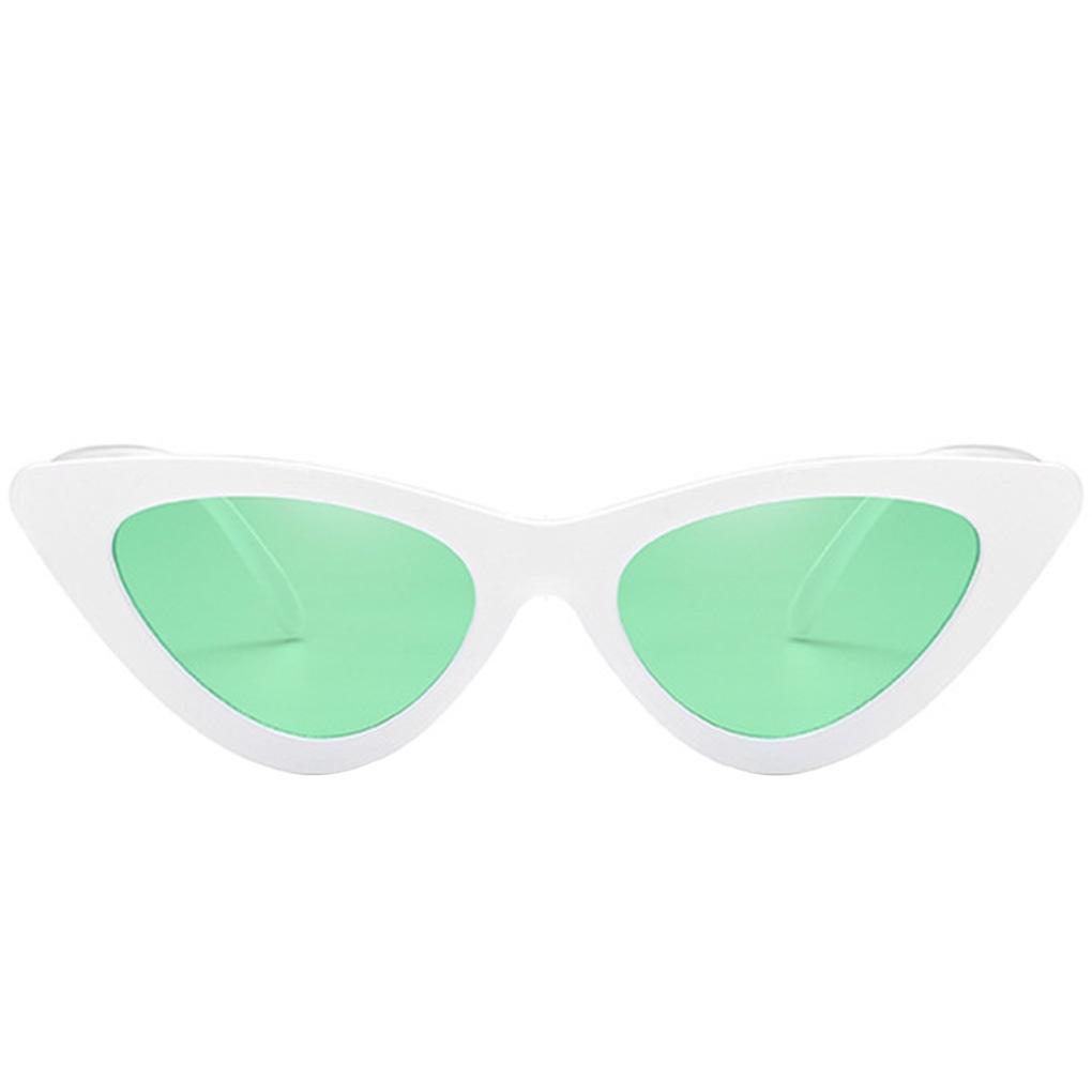 Women Narrow Fashion UV400 Multi Color Goggles Plastic Frame Eye Protection Glasses