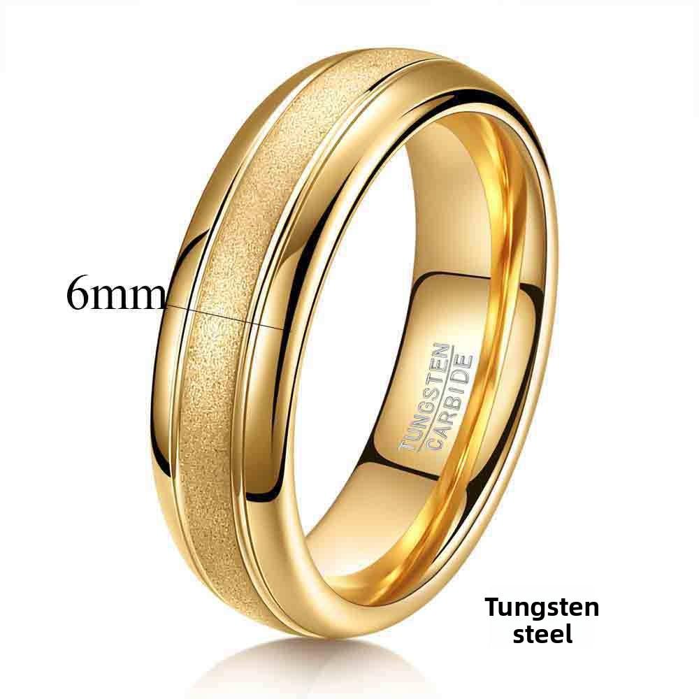 6MM Matter Wolframring Paar Eheringe Schlichter Unisex-Ring für Männer Frauen