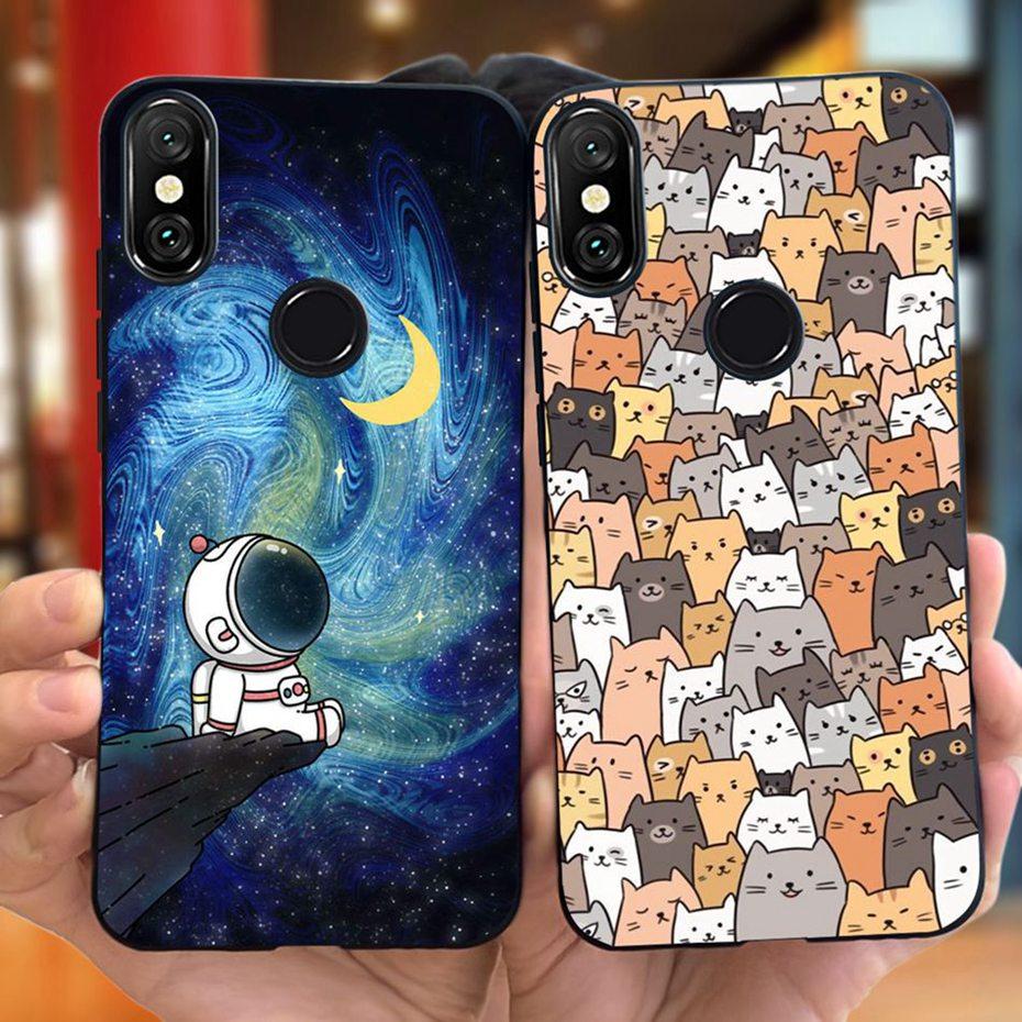 Case For Xiaomi Mi A2 Lite 5.84" Cute Animal Cartoon Candy Color Soft Silicone Phone Bumper For Xiaomi Mi A2lite Back Cover