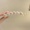 Korean Version of Opal Love Straight Ponytail Hairpin Korean Version of Sweet Hair Accessories