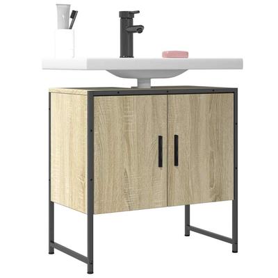 Vidaxl Waschbeckenunterschrank, Sonoma-Eiche, 60X33X60 Cm