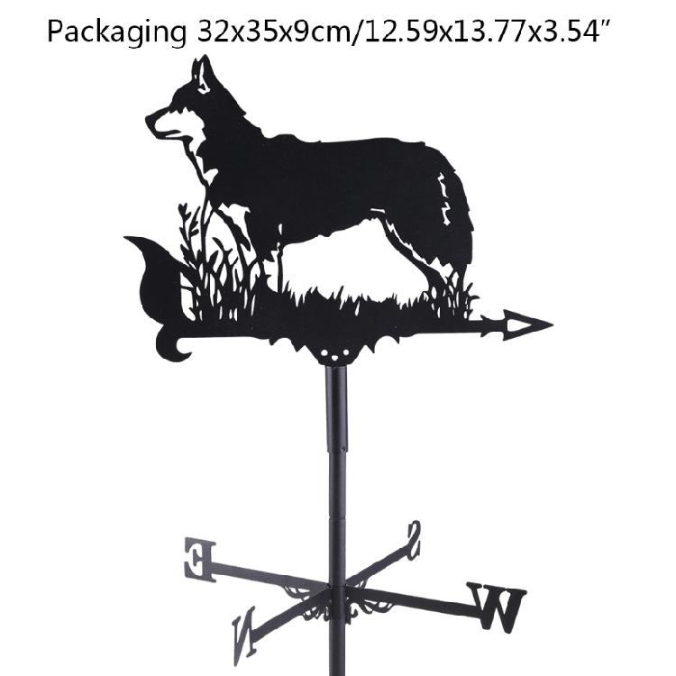 Retro Farm Scene Garden Stake Weathervane Professional Measuring Tools Patio