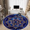 1pc Mandala Design Office Round Area Rug, Under Office Chairs Bedroom Living Room Home Decor, Room Deco