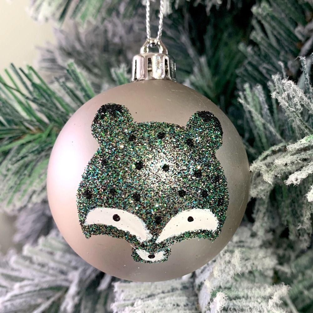 16/45PCS Fashion Plastic Christmas Ball Set 3-6cm Electroplated Christmas Tree Balls Snowflakes Reindeer Xmas Baubles Party