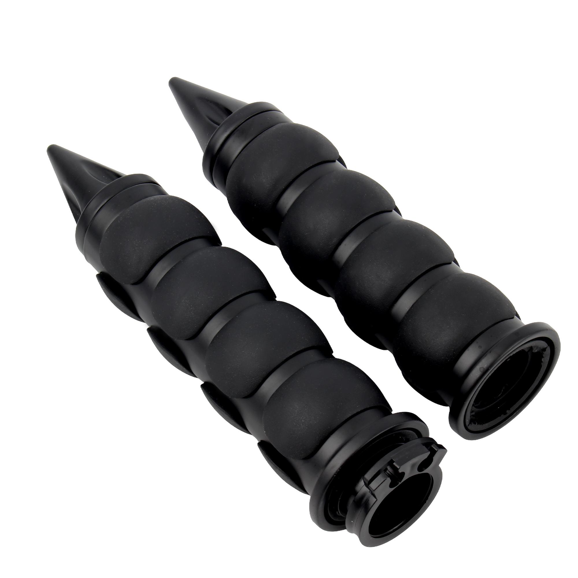 

1 25mm Motorcycle Billet Rubber Hand Grips Enduro Universal Motorbike Accessories For Harley Honda Kawasaki Non-slip Parts