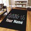 Among Us Custom Name Carpet Rug for Living Room Bedroom Home Sofa Decoration,Kids play Non-slip Floor Mat