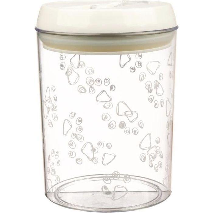 TRIXIE Plastová svačinová krabička - 1,5 L - ø12x17,5 cm - Průhledná a bílá - Pro psa, kočku a králíka