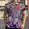 2026 Summer Dragon Ball Retro Fitness T-shirt Men's Oversized 3D Printed Short-sleeved Family Unisex Children's Sports Shirt