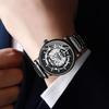 2022 Trending Men's Multifunctional Skeleton Dial Waterproof Wristwatch with Luminous Hands