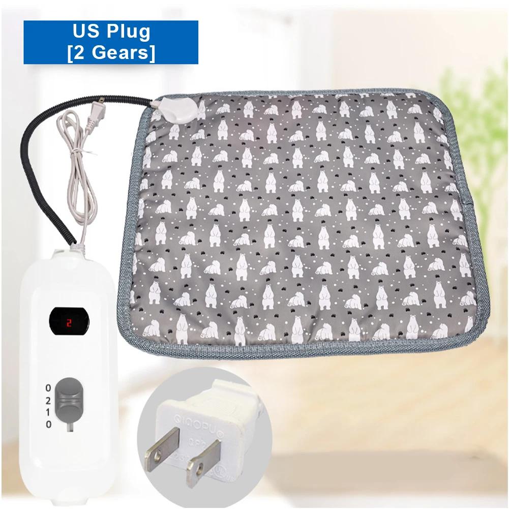 30-50°C Waterproof Adjustable Electric Blanket Pet Heating Pad With Timer Anti-bite Tube  Cat Dog Heated MatSleeping Supplies
