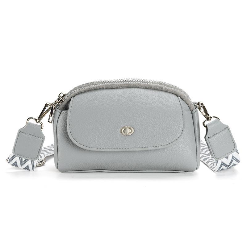 Shoulder Crossbody Dumpling Bag Zipper Stylish Versatile Wide Shoulder Straps Daily Casual Women's Cell Phone Bag