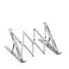 Aluminum Foldable Laptop Stand - Adjustable, Portable Cooling Riser for Universal Keyboard and Computer Support.