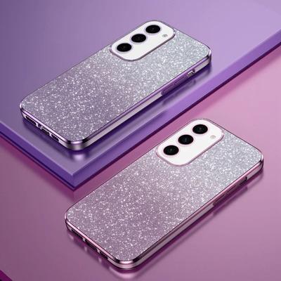 Shiny Glitter Plating Silicone Case for Samsung Galaxy S24 S23 S22 S21 S20 FE Note 20 Ultra S 10 24 23 S10 Plus Soft Back Cover