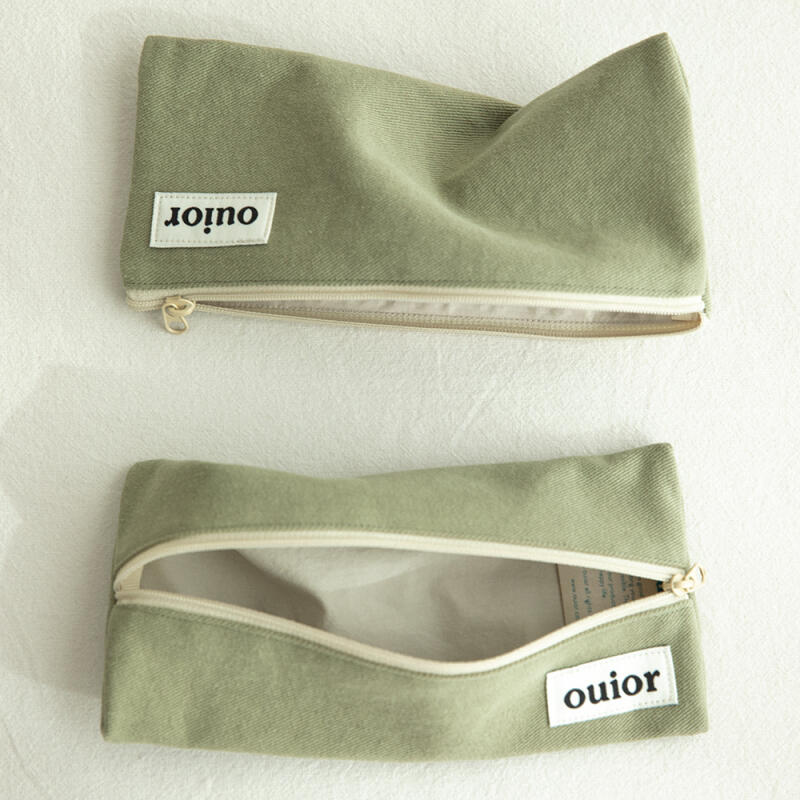 

Плоский пенал (9 цветов) 3-1. Peach Jam (Middle Zipper)