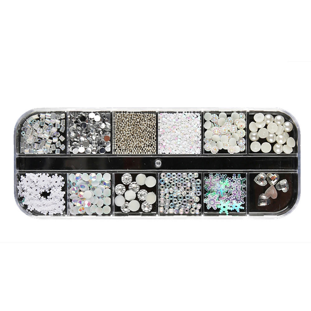 

Nail Sequins Rhinestones Hollow Acrylic Decoration Long Design 15*5*3