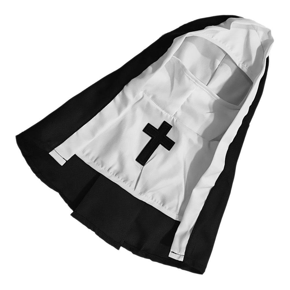 Pet Cat Dog Nun Costume Funny Small Pet Cosplay Dress Halloween Christmas Festival Party Supplies Cute Outfit Accessories