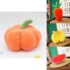 Cuddly Plush Fruits Vegetables Keychain Pendant Dolls Banana Orange Peach Eggplant Carrot