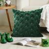 Clover Pattern St. Patrick‘s Day Shamrock Pillow Cover Green Plush Shamrock Cushion Cover Square Pillowcase Bedroom
