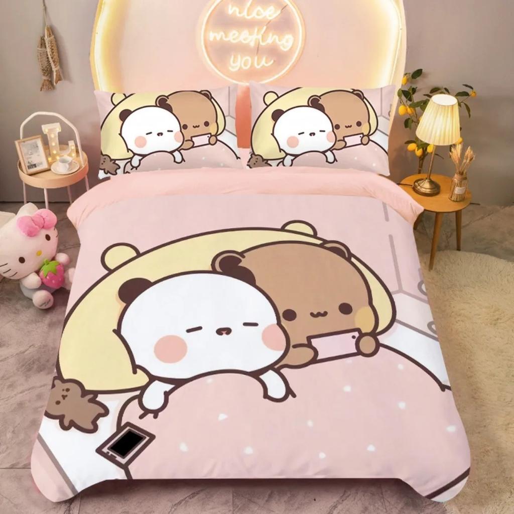 Kawaii Bubu And Dudu Bedding Sets For Children And Adults Lovely Children's Duvet Cover Comforter Bed Single Twin Full King Quee