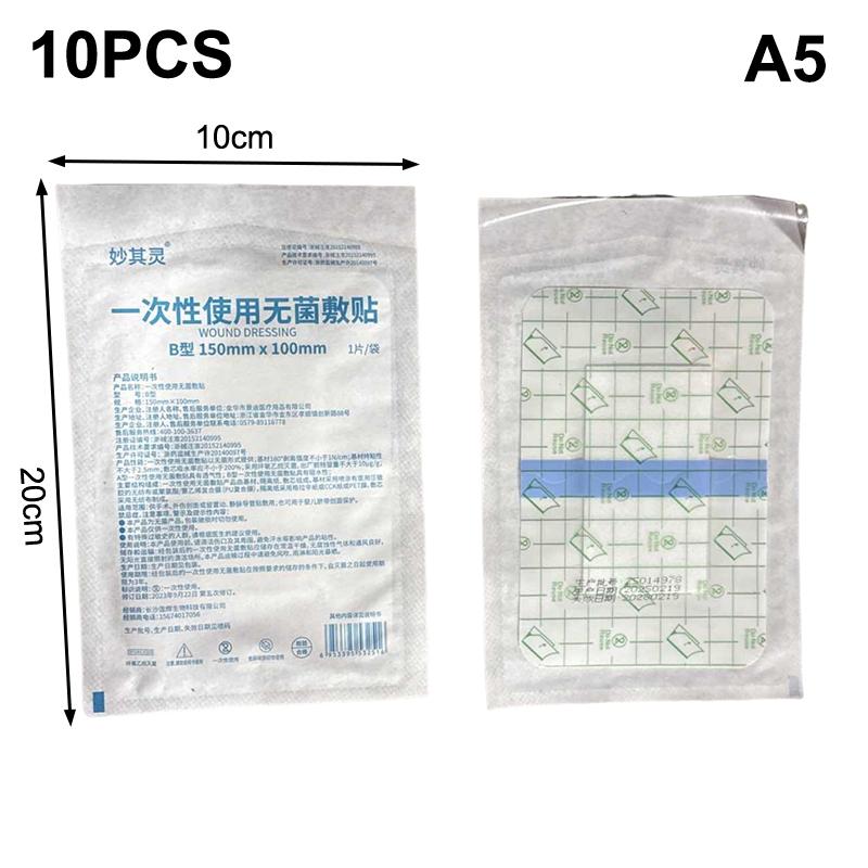 10Pcs First Aid Bandage Waterproof Adhesive Wound Dressings Sterile Dressing Hemostasis Patch Sticker Surgical Sutures
