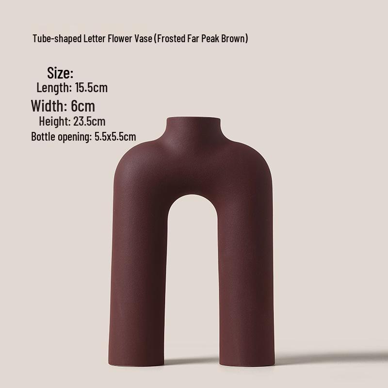 Creative Retro Wabi-Sabi Ceramic Vase for Flowers and Dried Arrangements - Perfect for Living Room, Dining Table, or TV Cabinet Décor