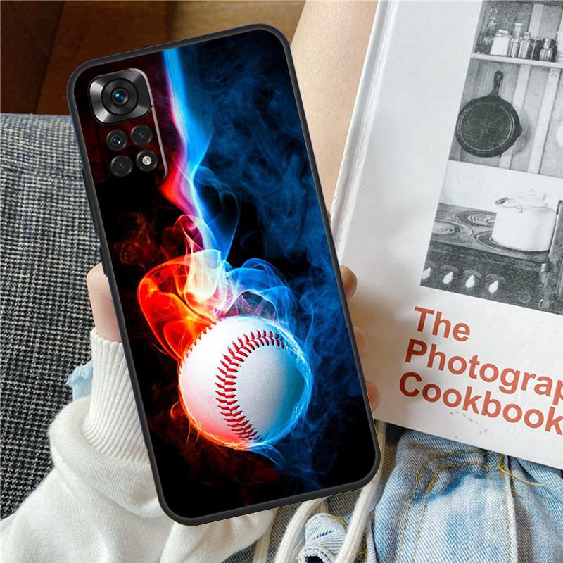 Baseball Phone Case For Xiaomi Redmi Note 12 12S 12C 13C 10 10C 10A 9 9C 10S 11S 11 Pro Soft Cover