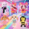Anime Dolly's Factory Plush Cute Jinx Spinnette Buddy Cinnabun Queenie Plush Anime Peripherals Collect Plushie Doll Gift