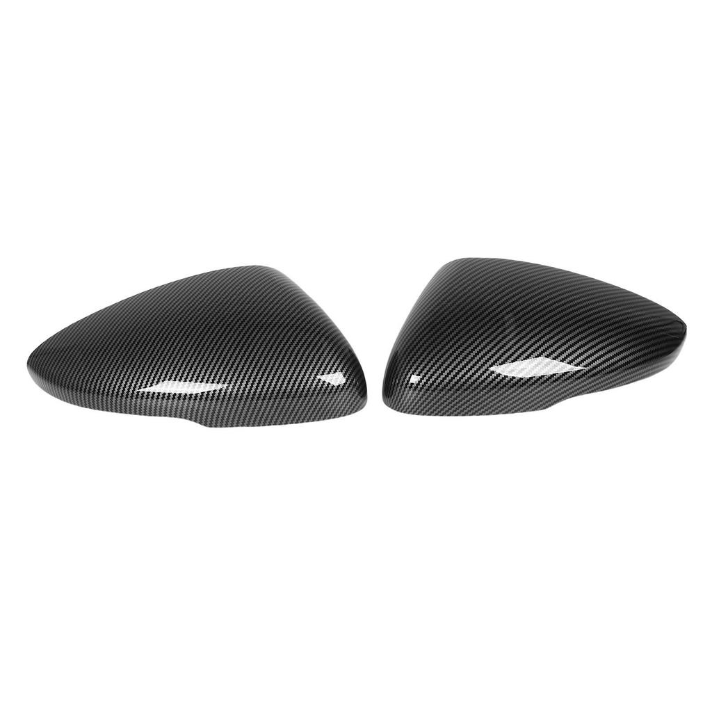 2 Pcs Rearview Mirror Cap Left Right Carbon Fiber Style Weatherproof Side Mirror Cover for Cars