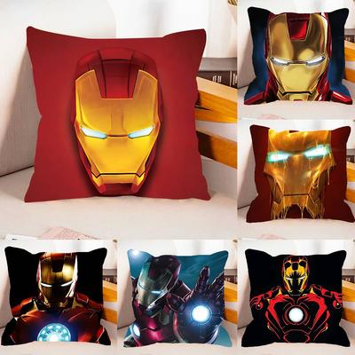 w-Irons-Mans-Case Plush Fabric Soft Pillowcase Double Sided Print Cushion Cover Household Gifts
