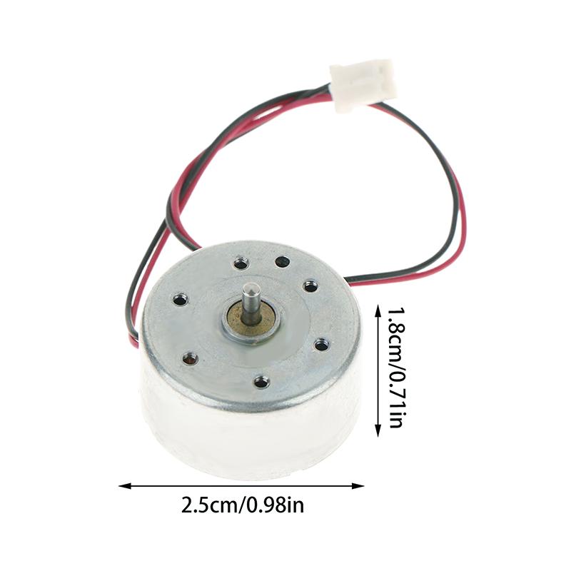 Rf-300C Mini 300 Motor Dc 1,5V -6V 7000U/min Mikro 24,4mm Runder Spindelmotor Geringer Strom Diy Solarenergie Ventilator Hobby Spielzeug Modell