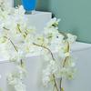 Sztuczny Pnący Girlanda z Kwiatami Wiśni Sakura Dekoracja Domowa do Sypialni Biura
