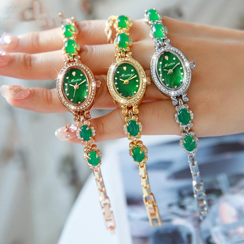 

Дивитися Diamonds Модний браслет Жіночий годинник Жіночий кварцовий годинник з дорогоцінним камінням золотий