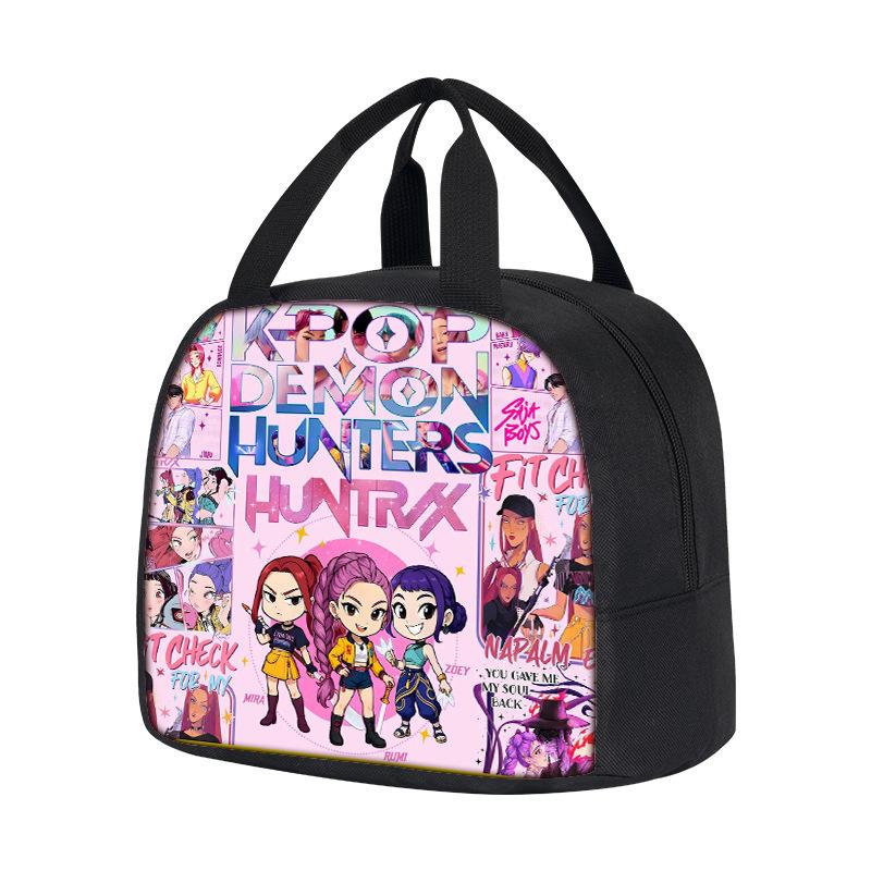 Borsa Termica Portatile Witch Hunters Kpop Demon Hunters Borsa da Picnic per Studenti Bambini