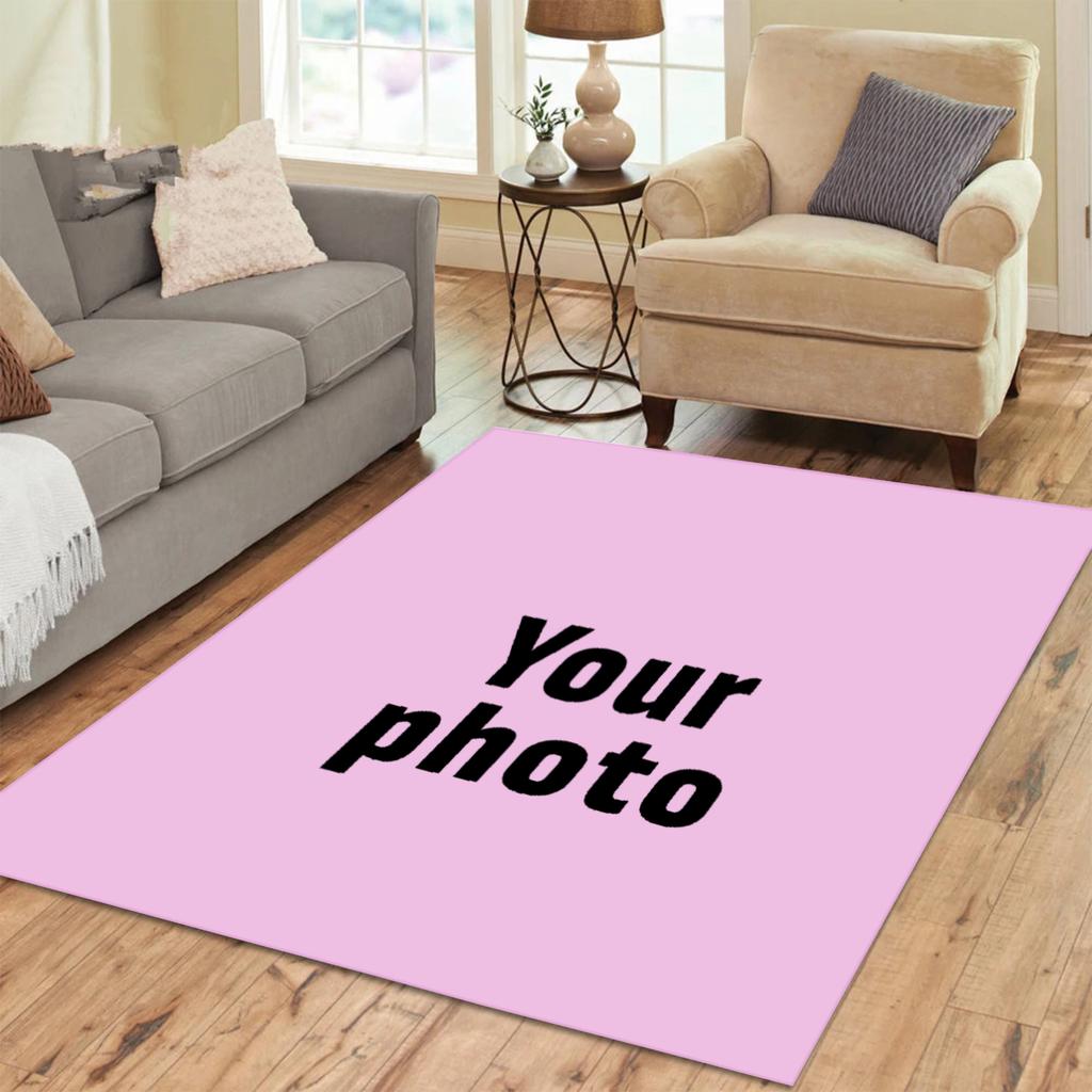 Custom Photo Carpet Large Carpet Personalized Rug Soft Flannel Custom Rug For Home Decor Sofa Carpet Birthday Gifts Home Decor