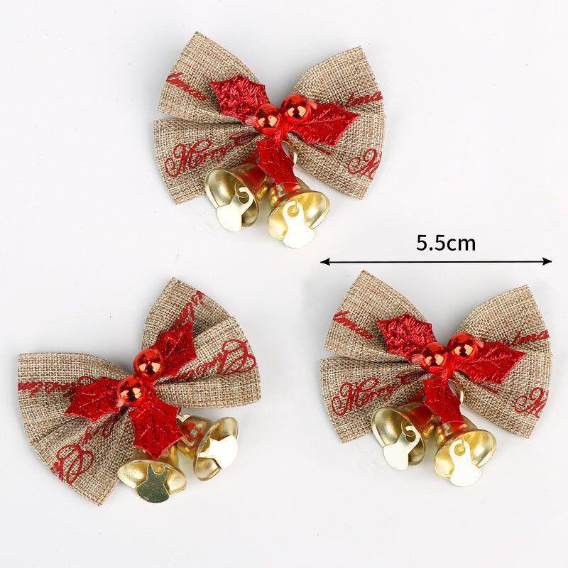 Christmas Bowknot Bells: Tree & Gift Decorations, Sealing Ties, Hair & Handmade Accessories
