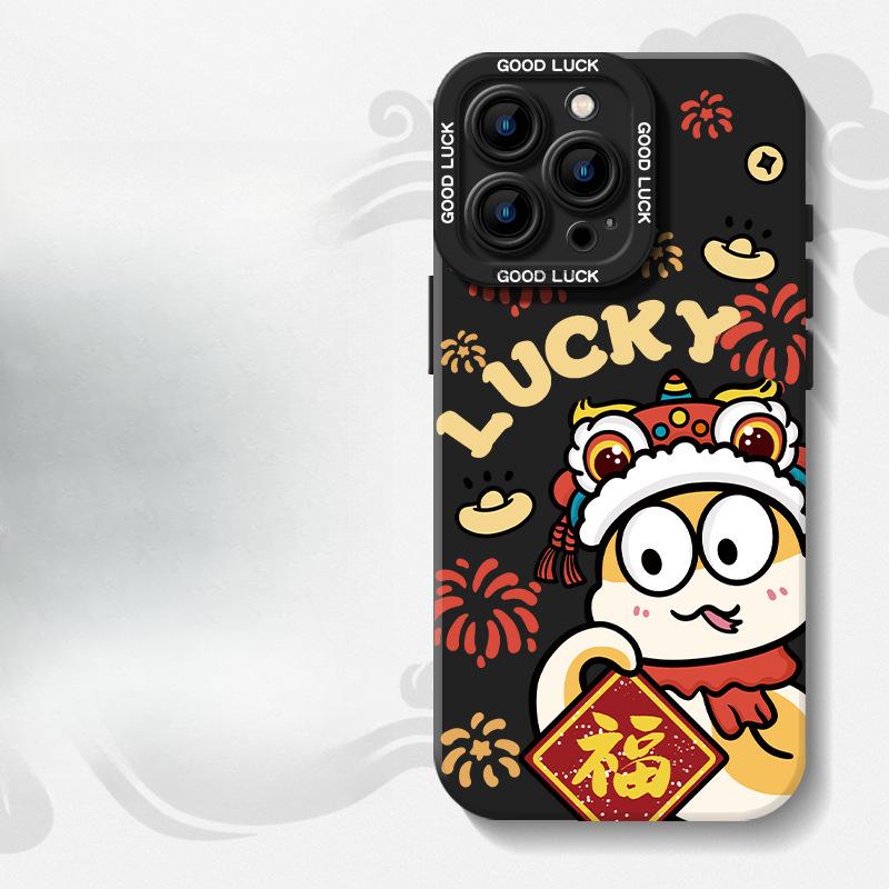 

Jinshe Fulai Подходит для чехла для мобильного телефона Apple IPhone 16 15 Противоударный 14plus 13 Силиконовый 12mini Защитный чехол Apple 7P/8P Universal