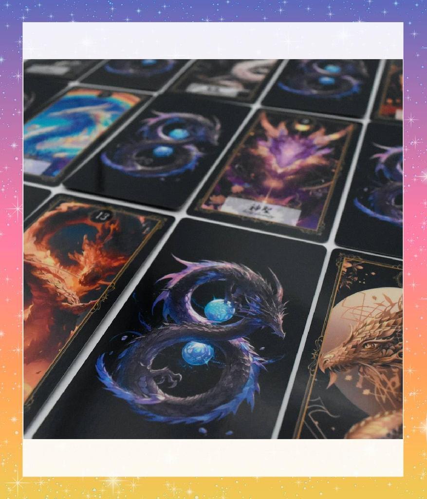 [Japanese] Dragon Zine Card Oracle Cards with Japanese Instructions, Dragon God Tarot Cards, Fortune Telling [Authentic]