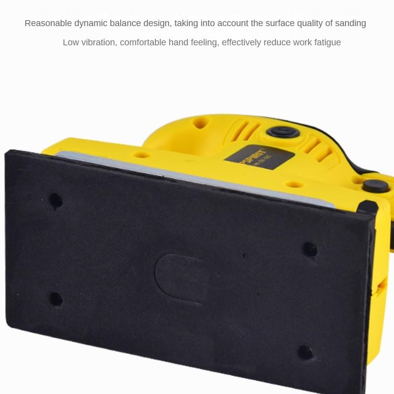 Household Electric Flat Sanding Machine Small Portable Woodworking Wall Sandpaper Polisher Handheld Putty Polishing Machine