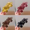 Elegant Matte Flower Hair Barrettes with Strong Clasp Secure Hair Gripper for Various Hairstyle Women Accessory