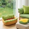 Removable Cover Pet Nest Hot Dog Bed Cozy Cute Washable Comfortable Dachshund Bed Mat Soft Plush for Small Dogs Cats Decorative Living Room