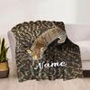 Home Customize Your Name Leopard Print Blanket Comfortable Soft Lightweight Allseason Multipurpose Blanket For Picnics Sofas Offices Beds Living Rooms