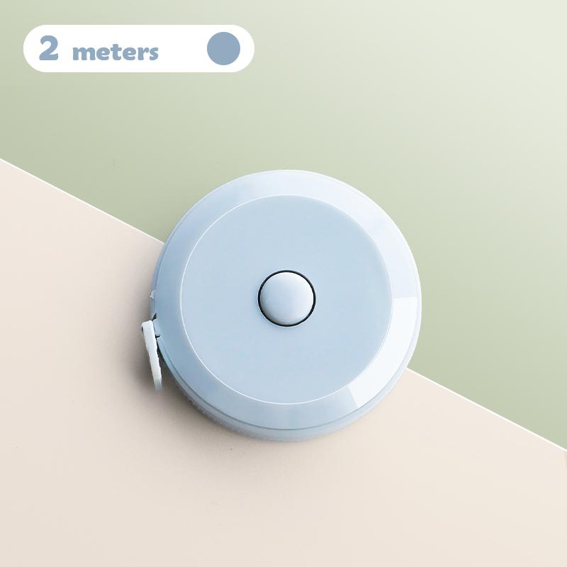 2 Meter Soft Tape Measure Scale Body Sewing Flexible Tailor Ruler Centimeter Inch Portable Retractable Self-Lock Measuring Tape